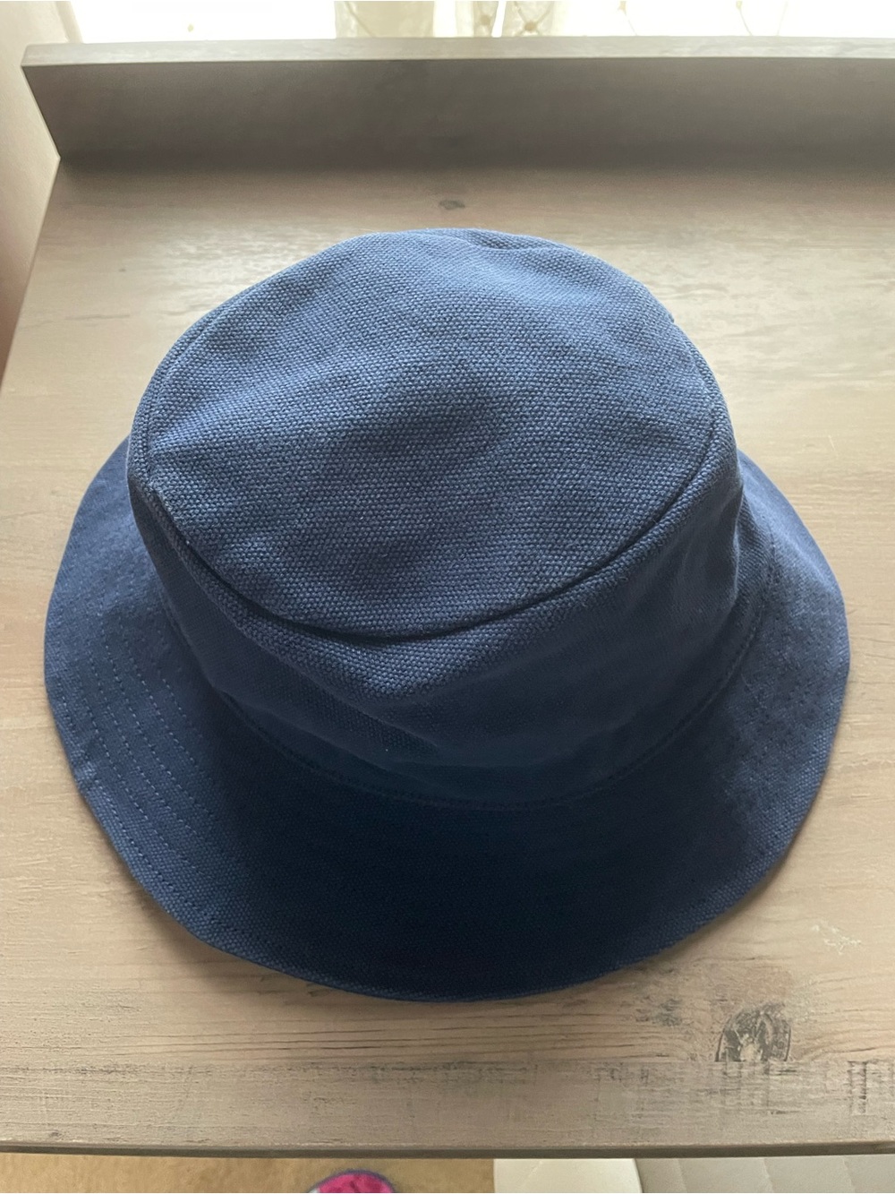 Madewell Short Brim Cotton Bucket Hat Women’s Size S/M Sophistication Navy Color